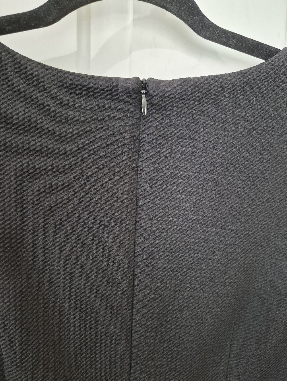 AB Studio Black Sheath Dress with Grommet Neckline - Picture 7 of 10